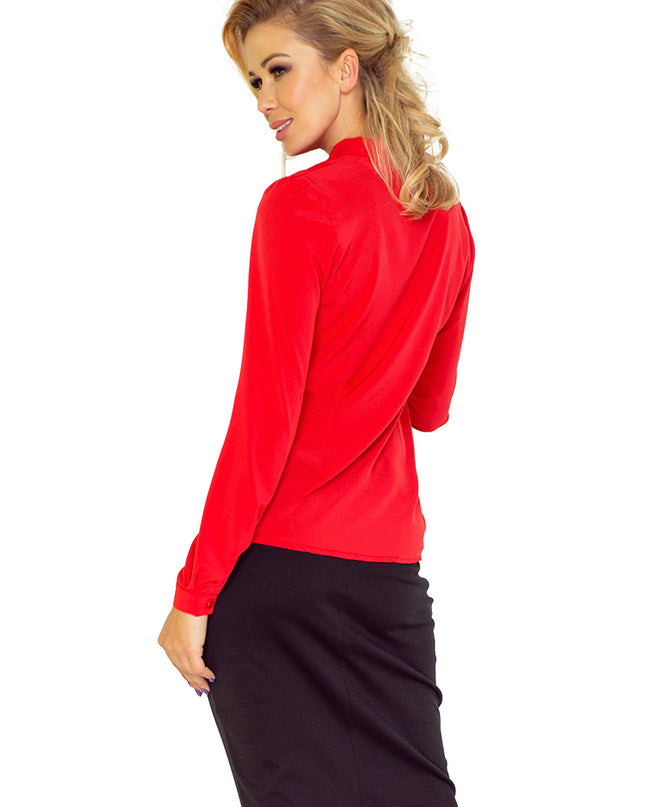 9476-4-Bluse mit Bindung - rot 140-3-4