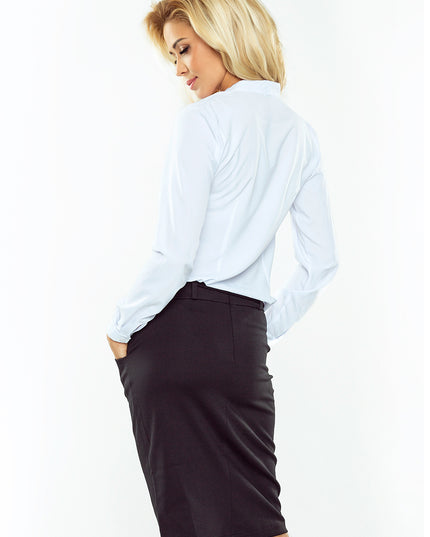 11168-4-Bluse mit Bindung - weiß 140-8-4