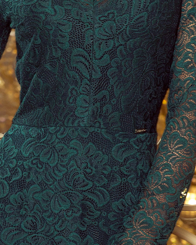 11601-6-170-3 Spitzenkleid mit Ausschnitt - grün-6