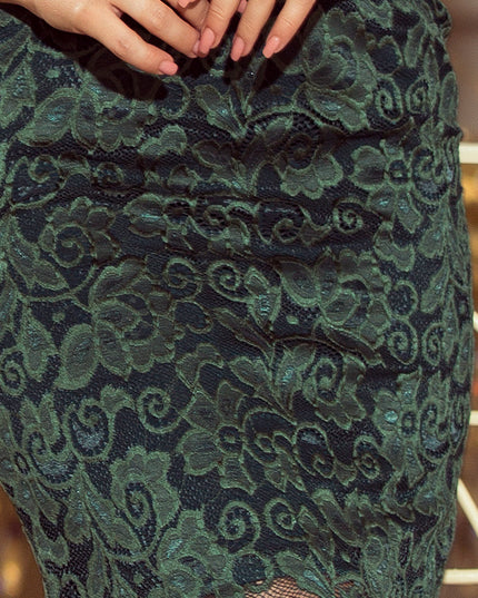 13125-6-180-3 Kleid mit Spitze - hellgrün-6