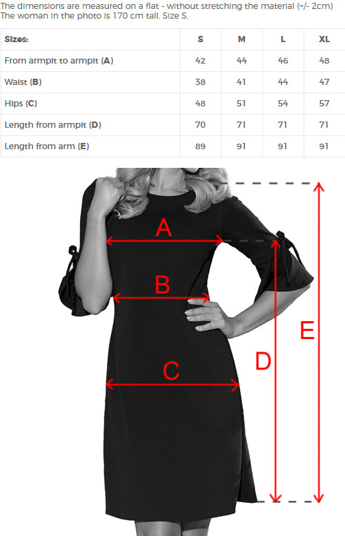 13058-8-217-4 NEVA Trapezförmiges Kleid mit ausgestellten Ärmeln - Pastellrosa-8