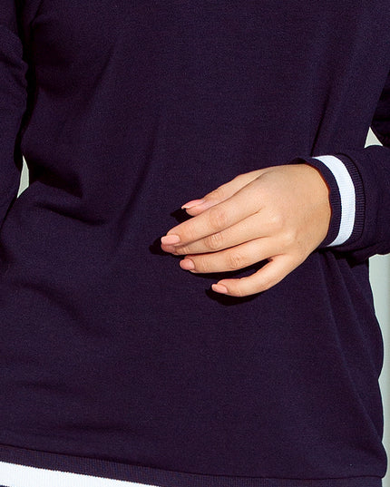 12331-6-222-1 Bequeme Sweatshirt - Marineblau-6