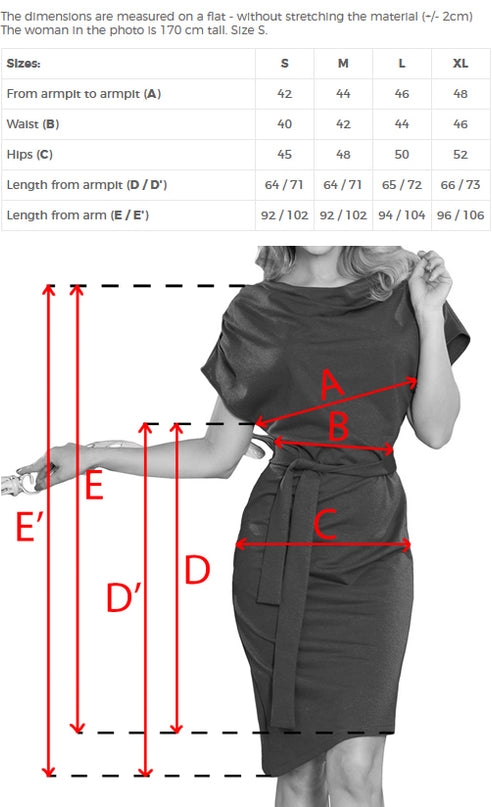 13248-8-240-2 ROXI kleid mit asymmetrischem rock und gürtel - burgund-8