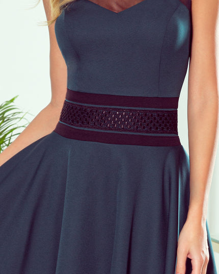 14297-5-261-2 RICA Kleid mit Tülleinsätzen - grün-5