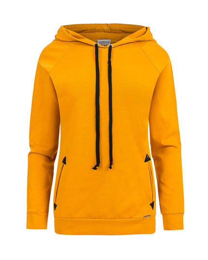 13708-8-262-1 Kapuzensweatshirt mit Taschen - Senf-8