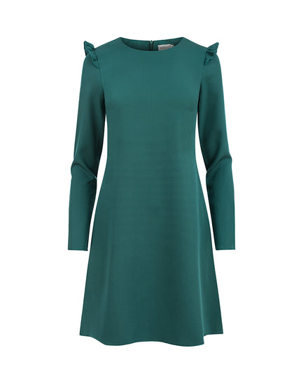 13542-8-264-1 NELL Trapezkleid mit Rüschen - grün-8