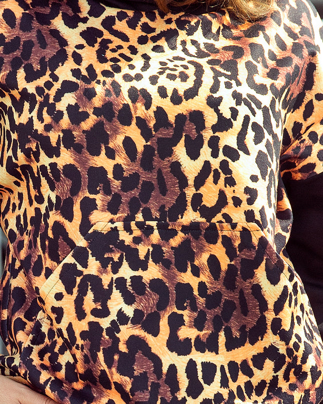 13787-5-279-1 Känguru-Hoodie  - Leopardenmuster-5
