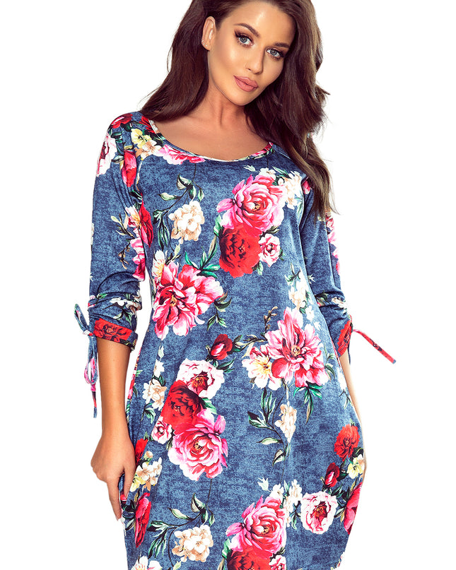 13892-6-281-2 SOPHIE Bequemes Oversize - Blumen auf Jeans-6