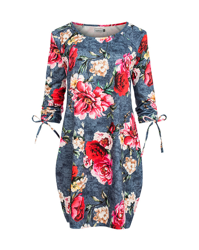 13892-8-281-2 SOPHIE Bequemes Oversize - Blumen auf Jeans-8