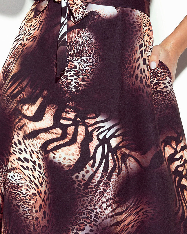 16649-5-286-3 SANDY Ausgestelltes Hemdkleid - Leopardenmuster-5