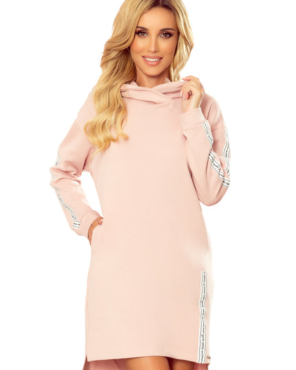14721-7-322-2 Hoodie mit Taschen - schmutziges Rosa-7