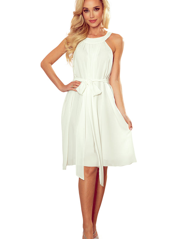 15580-9-350-1 ALIZEE - Chiffonkleid mit Einfassung - ECRU-9