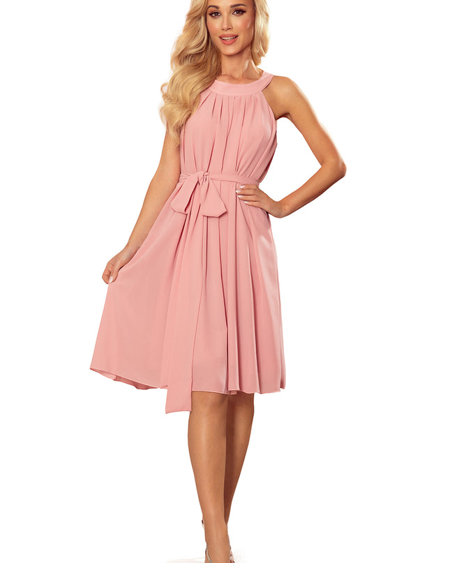 15575-10-350-2 ALIZEE - Chiffonkleid mit Einfassung - puderrosa-10