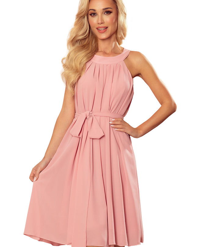15575-11-350-2 ALIZEE - Chiffonkleid mit Einfassung - puderrosa-11