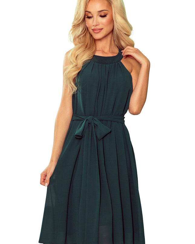 15595-11-350-4 ALIZEE - Chiffonkleid mit Einfassung - Grün-11