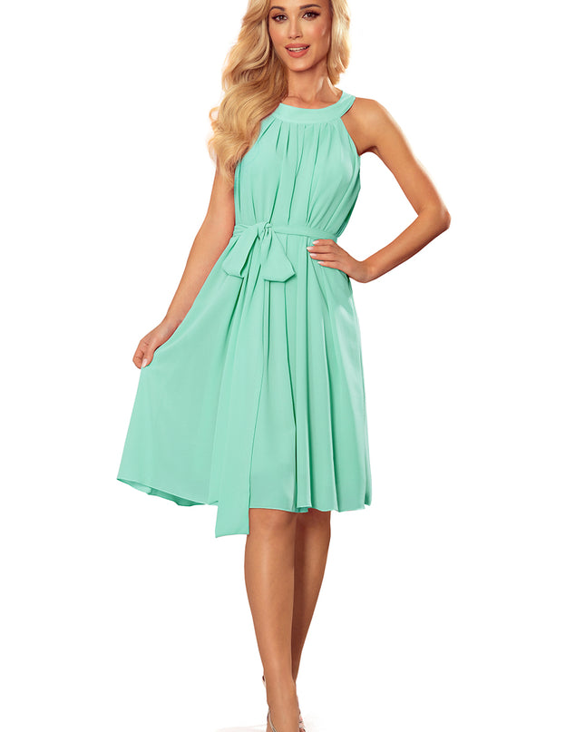 16356-6-350-5 ALIZEE - Chiffonkleid mit Einfassung - Farbe mint-6