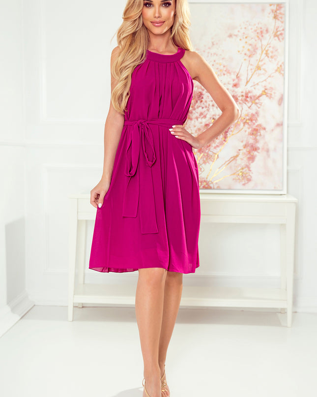 16451-7-350-7 ALIZEE - Chiffonkleid mit Einfassung - Farbe fuchsia-7