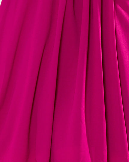 16451-9-350-7 ALIZEE - Chiffonkleid mit Einfassung - Farbe fuchsia-9