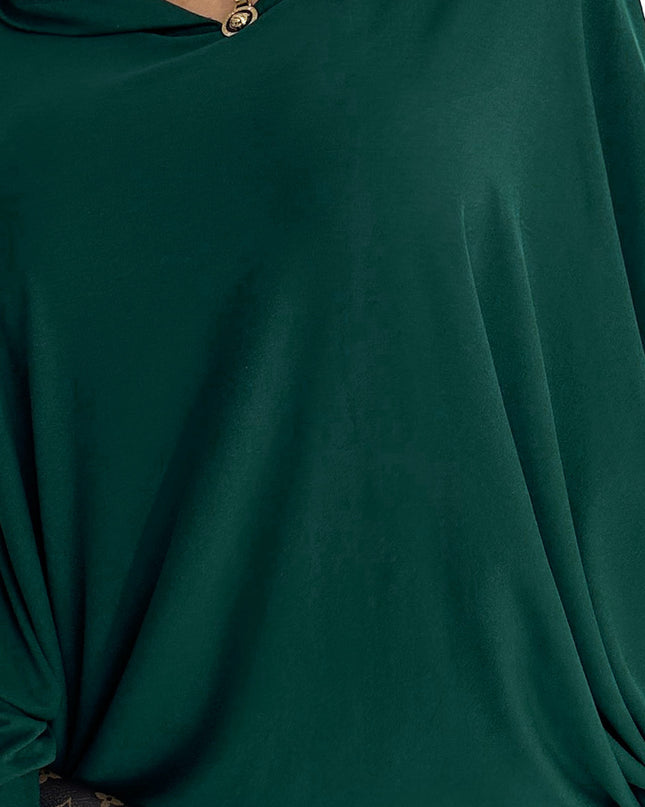 17106-5-400-1 Fledermauskleid mit Kapuze - grün-5